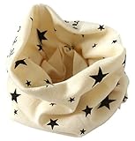 (ヤブアンドセド) YAB & CED ベビー キッズ ネックウォーマー スター柄 (ホワイト)