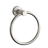 MARMOLUX ACC Lawrelコレクション11900-bnルームハードウェアタオルホルダー,ステンレススチールBrushed Towel Ring MA-11932BN