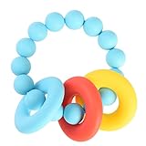 Pretty See　ママペンダント　 ベビー歯がため　おもちゃ　授乳ジュエリー　歯かため　赤ちゃん用　かみかみ玩具　授乳ネックレス　シリコーン製　安心素材　 (B)