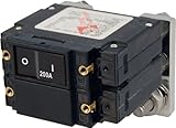 Breaker, C, 2 Pole Flat-Rocker DC 200A