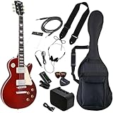 Photogenic フォトジェニック エレキギター 初心者入門 ビギナーセット LPタイプ ワインレッド LP-260/WR [ソフトケース/シールド/ミニアンプ/チューナー/ヘッドフォン/ストラップ/ピック/ピックケース/クロス/調整用レンチ付属]