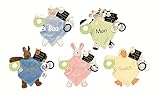 Mud Pie Baby Eieio Animal Teethers Pink Bunny [並行輸入品]