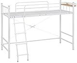 ロフトベッド　2口コンセント付！　シングル　ホワイト　ＳＩｓｉＫＨ030002030ＷＨｉｓ