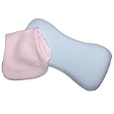 Re the Mana（リーザマナ） 赤ちゃん 枕 洗える ベビー枕 新生児 低反発【ピンク・ブルー2枚セット】