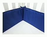 American Baby Company 100% Cotton Percale Crib Bumper, Royal by American Baby Company
