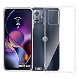 【2枚】 ケース Motorola Moto G64 5G / Moto G64Y 5G 用 軽量 ケース カバー ソフト クリア TPU カバー 黄ばみなし 傷つけ防止 超薄型 防指紋 衝撃吸収バンパー 対応 Moto G64 5G / Moto G64Y 5G 保護ケース （クリア + 四隅クリア）