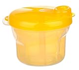 Ziweiba 携帯ミルクケース 離乳食保存兼用 離乳食ケース ベビー用品 赤ちゃん 幼児 パウダー 3間仕切りミルクストック ミルクボックス コンパクト (B)