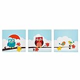 Fantasy Fields - Enchanted Woodland Thematic Kids Wooden Wall Art Set | Imagination Hand Painted Ins