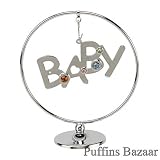 CRYSTOCRAFT CHROME PLATED CIRCLE RING - BABY by CRYSTOCRAFT