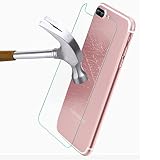 For Iphone 7 plus 5.5インチ、oksale Backはじくプロテクター、ウルトラスリム、メッキ強化ガラス保護フィルム ホワイト LE