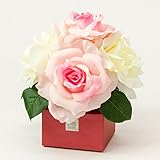 Formosaflowers （ フォルモサ フラワーズ ）グランデローズ LEDフラワー ＜ 造花 / アーティフィシャルフラワー ＞ 人感センサー ふわフラ点灯 ピンク