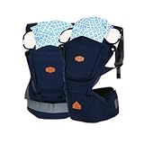 I-Angel Rainbow Hipseat + Hipseat Carrier + Baby Carrier (3 in 1) (Navy) by I-Angel