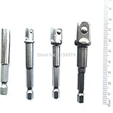 新しい ソケット ビット アダプタ ドリル ナットドライバ電源延長バー 4 ピース セット 1/4 "3/8" 1/2 "1/4"用空気圧/電動ドライバー ドリル