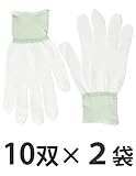 【2袋セット】 ミドリ安全　 検査・組立用手袋　（ノンコート）入　M MCG702M (7539240)