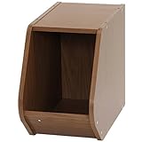 ブロックボックス「Klotz（クロッツ）」【IT】ブラウン(#9836933-97517)約20×38.8×30.5cm スタッキング 積み重ね