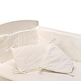 Living Textiles Jersey Pintuck Bumper, White by Living Textiles [並行輸入品]