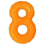 エアポップレターバルーン オレンジ 「8」 14インチ(約35.5cm)