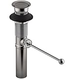 KOHLER 7114-TT Premier Pop-Up Drain, Exposed without Overflow, Titanium [並行輸入品]