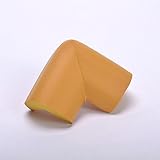 BELLE コーナークッション L型 角 コーナーガード 4個セット 両面テープ付き ケガ防止 家具保護　 (厚手, ライトブラウン)