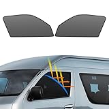 BLUESEATEC トヨタ ハイエース 200系 遮光 メッシュカーテン マグネット式 サンシェード サイド用 H16.8-現行 ワイド/標準 運転席 助手席 日除け 2枚