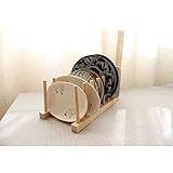 ハモン　天然木製ディッシュスタンド (皿立て) コンパクト食器棚　食器乾燥棚-L