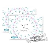高濃度 ビタミンC 3000mg イギリス産 含有率96% サプリメント 粉末 スティック VC(ブイシー) 30包 (2箱セット)
