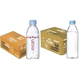 【セット買い】伊藤園 evian(エビアン) 硬水 ミネラルウォーター ペットボトル 330ml×24本 [正規輸入品] + 伊藤園 evian(エビアン) 硬水 ミネラルウォーター ラベルレス 500ml×24本 [正規輸入品]