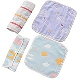 stshell 6重ガーゼ 綿100% 抱っこひも用よだれカバー 抱っこひも よだれカバー ベビーカーフロントバー用よだれパッド よだれかけ 子守帯用よだれパッド ベルトパッド 優れた吸水性 細菌防止