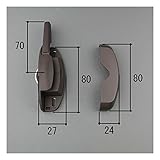 三協アルミ 補修部品 窓 サッシ 部品 引違い窓 (右勝手) クレセント(WB6037R0-KG) *製品色・形状等仕様変更になる場合があります*