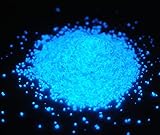 蓄光パウダー 1～2mm 100g 青 蓄光塗料 夜光 粉末 高輝度 長時間発光【耐水仕様】【つぶつぶタイプ】