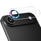 Podick カメラカバー iPhone Air 用 カメラフィルム 透明台座 全面保護 9H強化ガラス 傷防止 レンズ保護 耐衝撃 アイフォン air カメラ保護 高透過率 黒縁取り 露出オーバー防止 いphone カメラレンズプロテクター カラフル