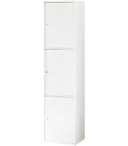 白井産業 収納棚 ラック ストッカー ホワイト FUL-1845 5D WH Amazon｜白井産業 収納棚 ラック ストッカー 5段の扉付き収納 同