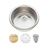 The MR Direct 465 18 Gauge Stainless Steel Kitchen Ensemble (Bundle - 4 Items: Sink, Basket Strainer