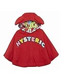 (マイファーストヒステリック) MY FIRST HYSTERIC TARE MINI エンジェルコット裏毛ポンチョ WEB限定レッド