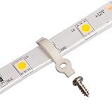 LEDテープ用 固定クリップ（GT-5050-B） LEDテープライト止め用コードステッカー クランプ 【25個入り】片側固定 幅10mm 防水タイプテープに適用