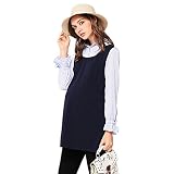 「楽々セレクトショップ」レディース フェミニン 楽ちん ゆったり マタニティ シンプル 体系 カバー スリム ワンピース　マキシ丈 ワンピース 春　秋 長袖 膝丈 (M)