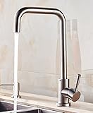 awxjx WashroomシンクミキサータップステンレススチールキッチンホットとコールドコールドAlone回転ランドリープール