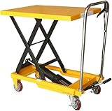 リフトテーブル 油圧式 手押し 台車 キャスター リフトアップ 昇降台 作業台 運搬 荷物 積み下ろし