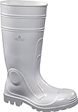 Panoplyメンズviens2ホワイトPVC安全ウェリントンブーツWelly Wellies For Food業界with Steel Toe Caps