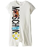 [モスキーノ] Moschino Kids ガールズ Graphic Logo Short Sleeve Romper in Gift Box (Infant) ワンピース Cloud 6-9 Mon
