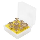 10個のダイヤモンドカットディスクカットオフホイールソーブレードセット10サイズのプラスチックケース付き回転ツール用