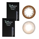 乱視用 カラコン マンスリー ティアモ TeAmo 1MONTH TORIC 14.5mm SanaBrown CYL-0.75 AX180_-4.00