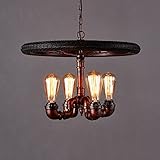 AMOS のレトロレストランバーバークリエイティブウォーターパイプ照明ロフト産業エアカフェネットワークコーヒーデザイナーシャンデリア