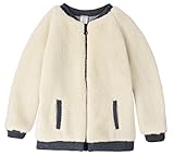 C-Princess ベビー ジャケット 両面着用可能 中綿入り コート ふわふわ かわいい キッズ 女の子 男の子 コート アウター 上着 秋冬 防寒 ベージュ 80
