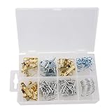 MagiDeal画像吊り下げキットAssortedフォトフレーム画像ハンガー壁フックねじワイヤwithボックス# 4