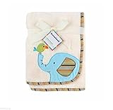 Garanimals Animal Antics Embroidered Elephant Fluffy Fleece Blanket 30 X 40 by Garanimals