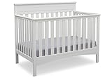 Delta Children Fabio 4-in-1 Convertible Crib Bianca White [並行輸入品]