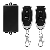 XCSOURCE AC 85 V-250 V 1チャンネル433 MHz RFワイヤレスリモートコントロールライトスイッチリレー328 ft長い範囲、ガレージドアOpener、2 x受信機送信機+ 1