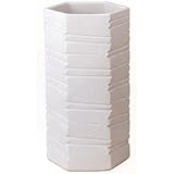 信楽焼陶器 傘立 ホワイトマット六角傘立 高さ48.0cm 7121-03