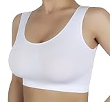 快適で柔らかいシームレスなマタニティブラ&スポーツブラ2351 US サイズ: S カラー: ホワイト